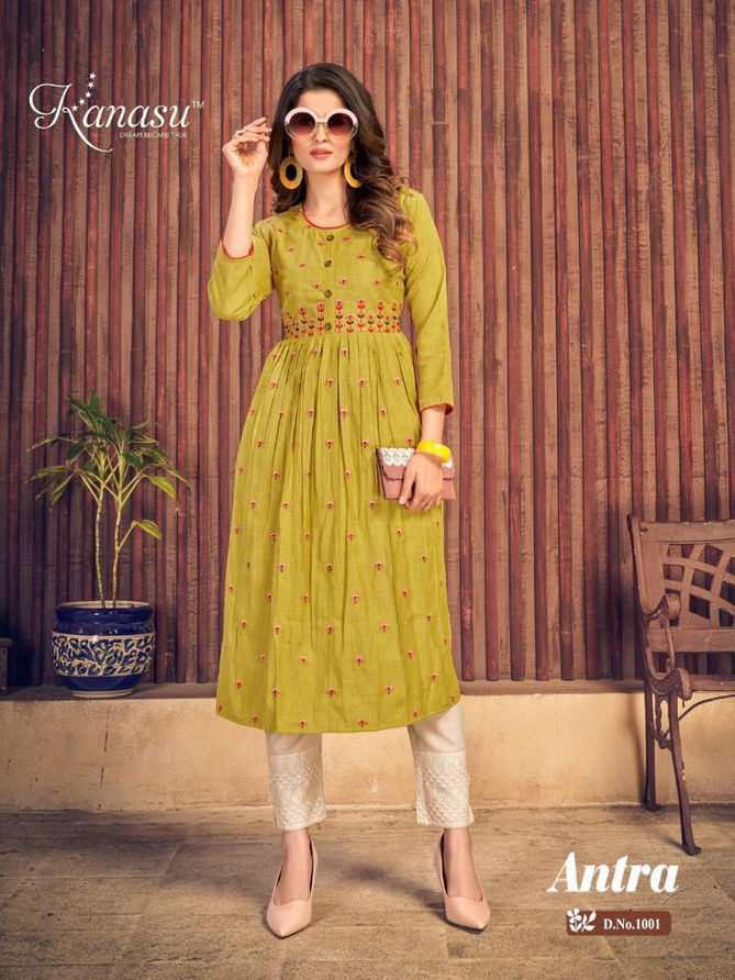 Kanasu Antra New Latest Ethnic Wear Designer Kurti Collection